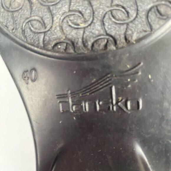 DANSKO Tamera black Leather Buckle Clogs Slip On Work Shoes Size EU 40/ US 9.5 - Picture 5 of 15